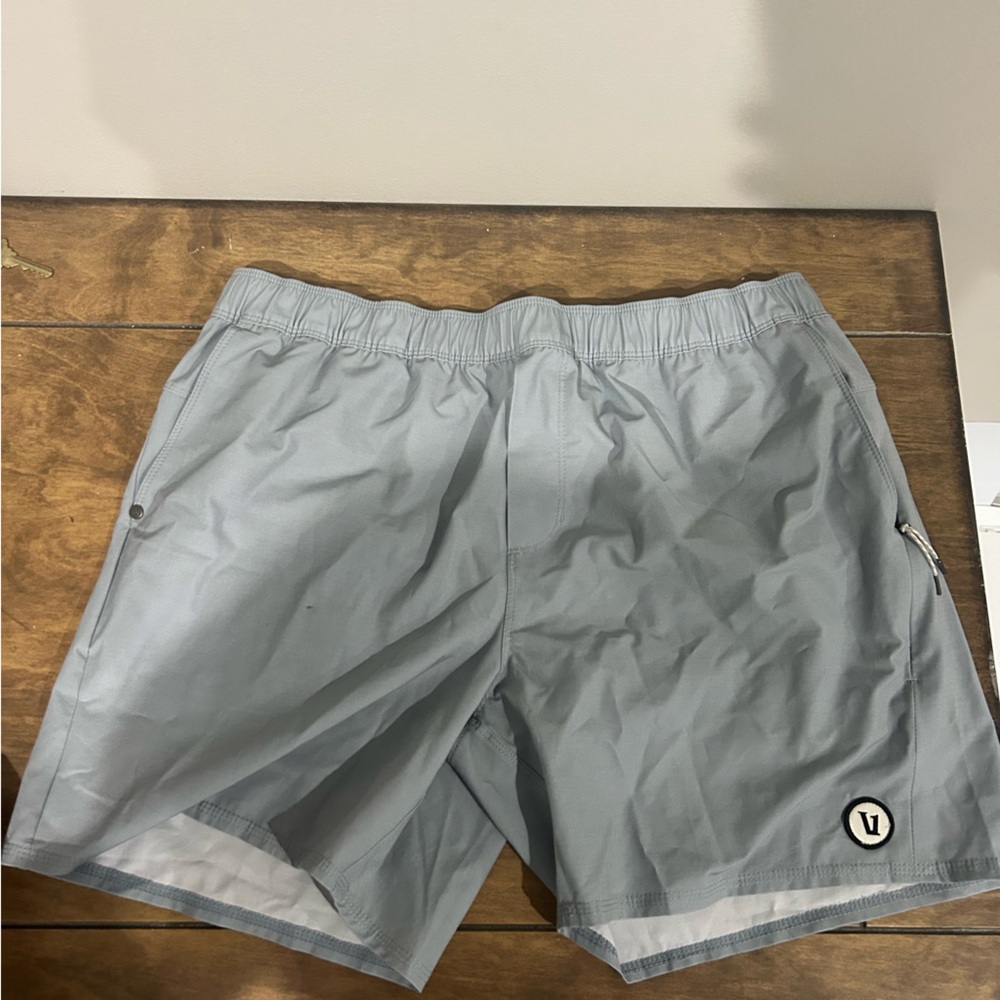 Vuori Light Gray Performance Shorts